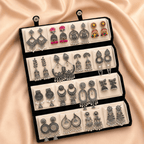 16 Pair Premium Oxidised Earrings Combo Box - Ratnaasya